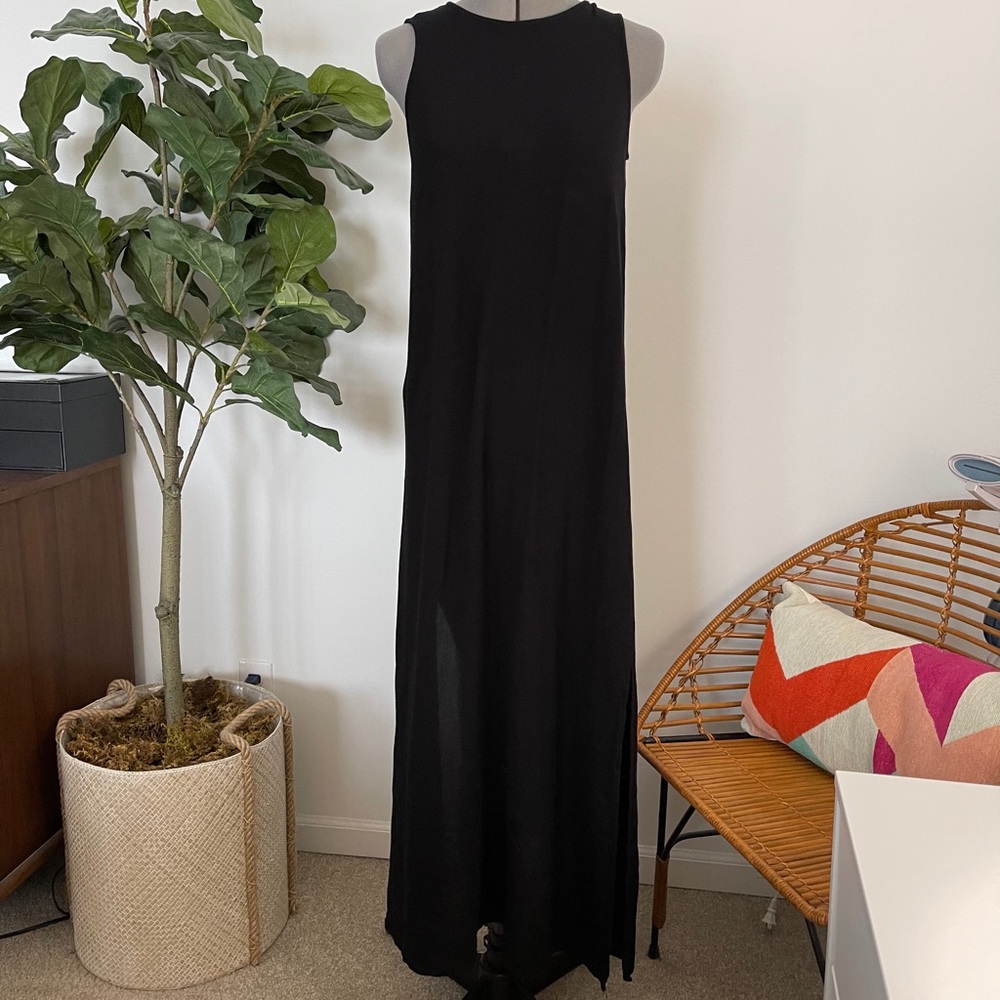 Forever 21 Black Maxi Dress w/ Side slits
